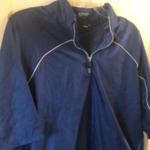 gear for sports half zip pullover Jacket Men’s Medium Blue Nylon